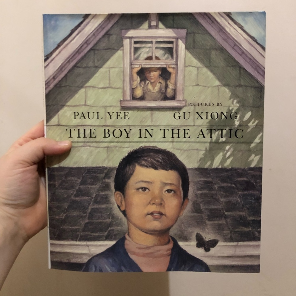 5/$15 • 🐱 The Boy in the Attic, written by Paul Yee and pictured by Gu Xiong